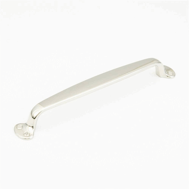 SCHAUB 14 1/4 Inch (12 Inch c-c) Country Style Pull (Polished Nickel Finish)