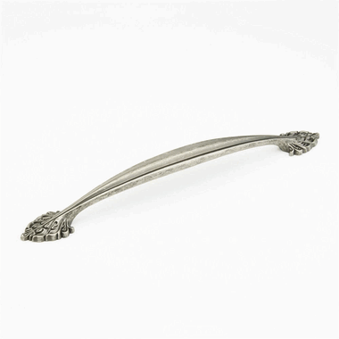 SCHAUB 18 5/8 Inch (15 Inch c-c) Corinthian Cabinet Pull (Corinthian Silver Finish)