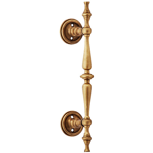 Copper Mountain Hardware 9 1/2 Inch Solid Brass Large Victorian Pull (Antique Brass Finish)