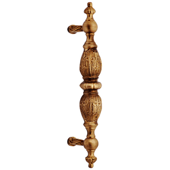 COPPER MOUNTAIN HARDWARE 10 Inch Solid Brass Large Victorian Pull (Antique Brass Finish)