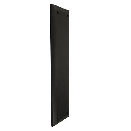 COPPER MOUNTAIN HARDWARE 10 Inch Quaker Style Push Plate (Flat Black)