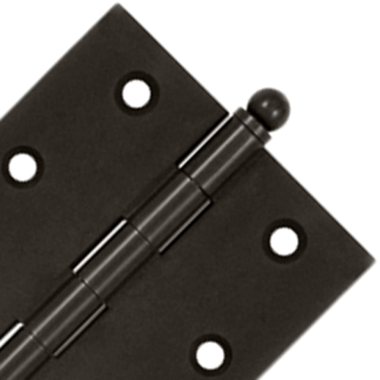 DELTANA 2 1/2 Inch x 2 1/2 Inch Solid Brass Cabinet Hinges (Oil Rubbed Bronze Finish)