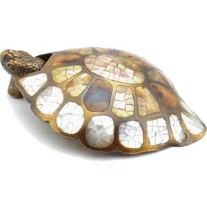 SCHAUB 2 3/8 Inch Symphony Neptune Turtle Pendant Pull (Estate Dover Finish)