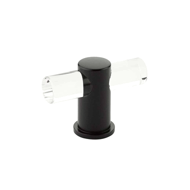 SCHAUB 2 Inch Lumiere Acrylic T-Knob (Matte Black Finish)