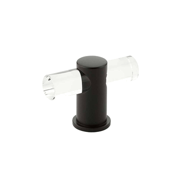 SCHAUB 2 Inch Lumiere Acrylic T-Knob (Oil Rubbed Bronze Finish)