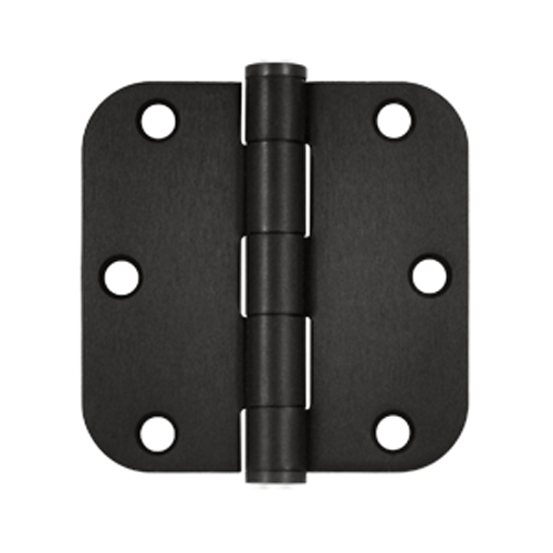 DELTANA 3 1/2 Inch x 3 1/2 Inch Heavy Duty Steel Hinge (Oil Rubbed Bronze)