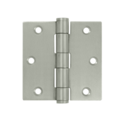 DELTANA 3 1/2 Inch x 3 1/2 Inch Stainless Steel Hinge (Brushed Finish)