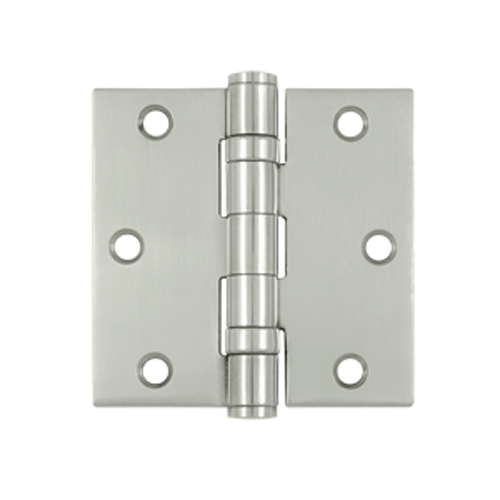 DELTANA 3 1/2 Inch x 3 1/2 Inch Stainless Steel Hinge (Polished Chrome Finish)