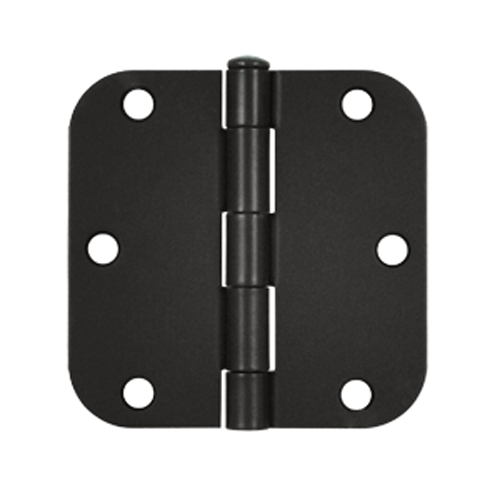 3 1/2 Inch x 3 1/2 Inch Steel Hinge (Oil Rubbed Bronze Finish) DELTANA