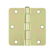 DELTANA 3 1/2 Inch x 3 1/2 Inch Steel Hinge (Zinc Dichromate Finish)