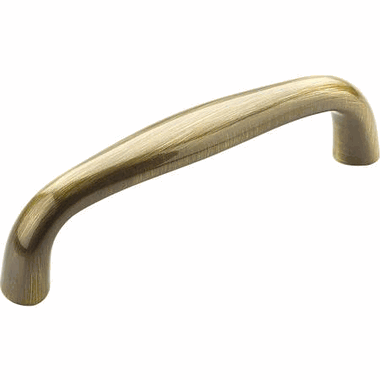 SCHAUB 3 3/8 Inch (3 Inch c-c) Traditional Designs Cabinet Pull (Antique Brass Finish)