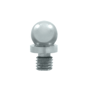 DELTANA 3/8 Inch Solid Brass Ball Tip Cabinet Finial (Chrome Finish)