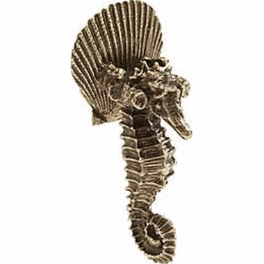 SCHAUB 3 Inch Symphony Neptune Seahorse Pendant Pull (Estate Dover Finish)