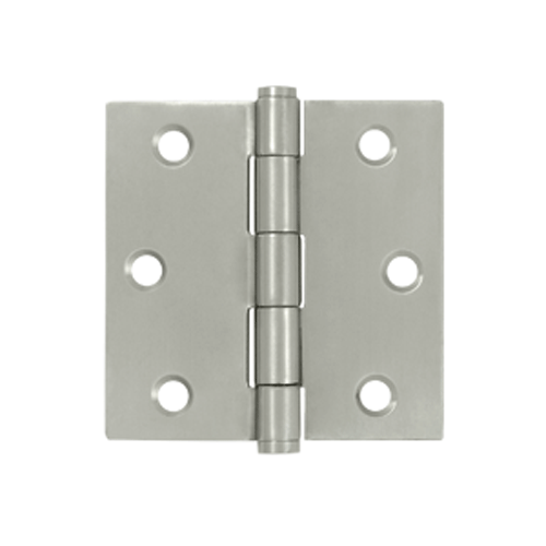 DELTANA 3 Inch x 3 Inch Stainless Steel Hinge (Brushed Finish)