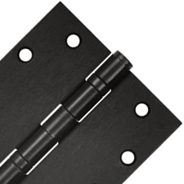 DELTANA 4 1/2 Inch x 4 1/2 Inch Double Ball Bearing Steel Hinge (Square Corner, Oil Rubbed Bronze Finish)