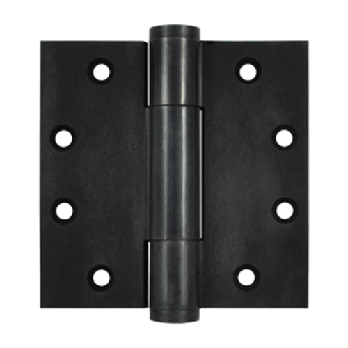 DELTANA 4 1/2 Inch X 4 1/2 Inch Solid Brass Hinge Interchangeable Finials (Oil Rubbed Bronze Finish)