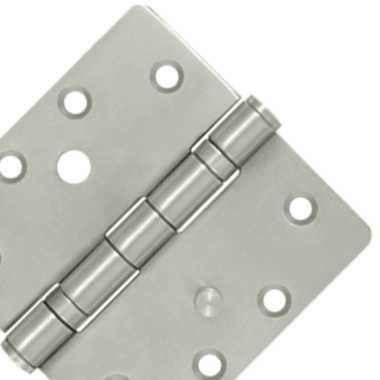 DELTANA 4 1/2 Inch x 4 1/2 Inch Stainless Steel Hinge (Brushed Finish)