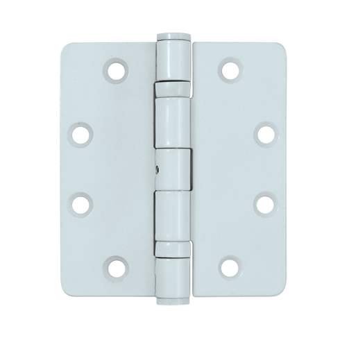 DELTANA 4 1/2 Inch x 4 1/2 Inch Stainless Steel Hinge (Paint White Finish)