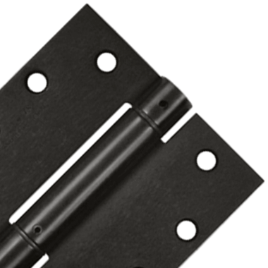 DELTANA 4 1/2 Inch x 4 1/2 Inch Steel Spring Hinge (Square Corner, Oil Rubbed Bronze Finish)