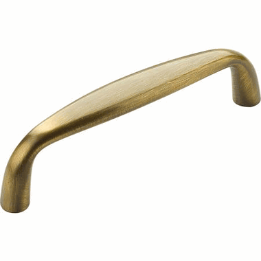 SCHAUB 4 3/8 Inch (4 Inch c-c) Traditional Designs Cabinet Pull (Antique Brass Finish)