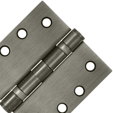 4 Inch x 4 Inch Ball Bearing Steel Hinge (Antique Nickel Finish) DELTANA