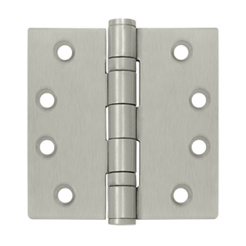 4 Inch x 4 Inch Ball Bearing Steel Hinge (Brushed Nickel Finish) DELTANA