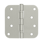 DELTANA 4 Inch x 4 Inch Ball Bearing Steel Hinge (Brushed Nickel Finish)