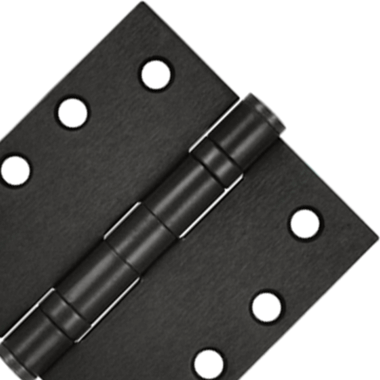 4 Inch x 4 Inch Ball Bearing Steel Hinge (Oil Rubbed Bronze Finish) DELTANA