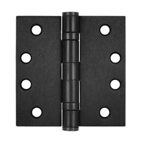 4 Inch x 4 Inch Ball Bearing Steel Hinge (Oil Rubbed Bronze Finish) DELTANA