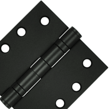 4 Inch x 4 Inch Ball Bearing Steel Hinge (Paint Black Finish) DELTANA