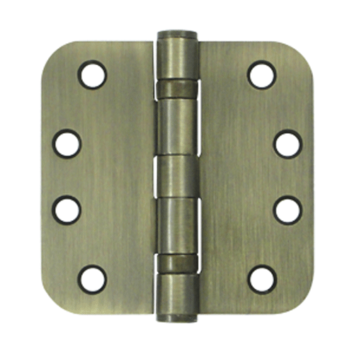 DELTANA 4 Inch x 4 Inch Heavy Duty Steel Hinge (Antique Brass Finish)