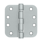 DELTANA 4 Inch x 4 Inch Heavy Duty Steel Hinge (Brushed Chrome Finish)