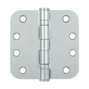 DELTANA 4 Inch x 4 Inch Heavy Duty Steel Hinge (Chrome Finish)