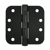 4 Inch x 4 Inch Heavy Duty Steel Hinge (Paint Black Finish) DELTANA