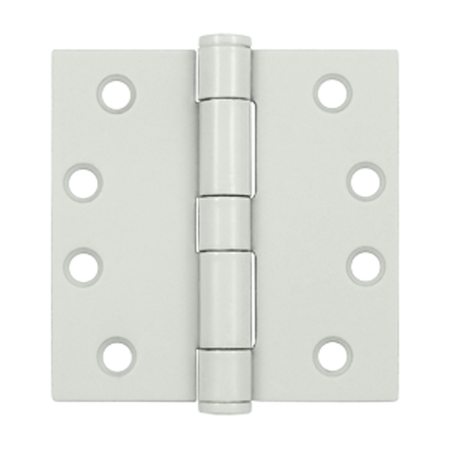 4 Inch x 4 Inch Heavy Duty Steel Hinge (White Finish) DELTANA