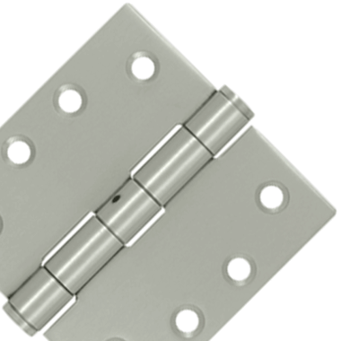 DELTANA 4 Inch x 4 Inch Stainless Steel Hinge (Brushed Finish)