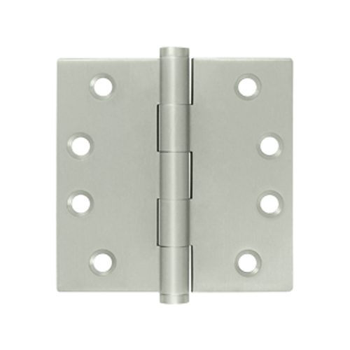 DELTANA 4 Inch x 4 Inch Stainless Steel Hinge (Brushed Finish)