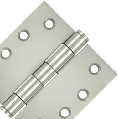 DELTANA 4 Inch x 4 Inch Stainless Steel Hinge (Polished Chrome Finish)