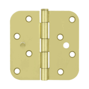 4 Inch x 4 Inch Steel Hinge (Brushed Brass Finish) DELTANA