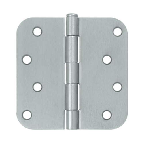 4 Inch x 4 Inch Steel Hinge (Brushed Chrome Finish) DELTANA