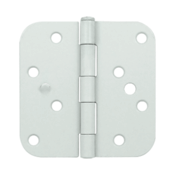 4 Inch x 4 Inch Steel Hinge (White Finish) DELTANA