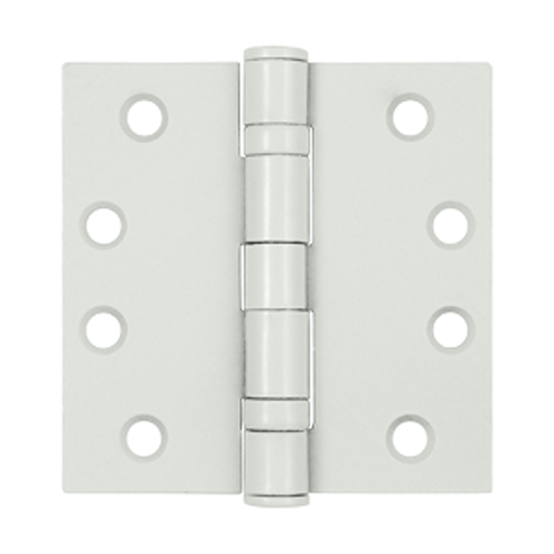 4 Inch x 4 Inch Steel Hinge (White Finish) DELTANA