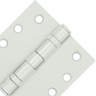 4 Inch x 4 Inch Steel Hinge (White Finish) DELTANA