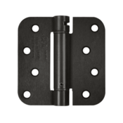 DELTANA 4 Inch x 4 Inch TT Steel Spring Hinge (5/8 Radius Corner, Oil Rubbed Bronze Finish)