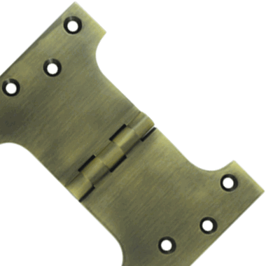 DELTANA 4 Inch x 6 Inch Solid Brass Parliament Hinge (Antique Brass Finish)