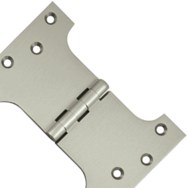 DELTANA 4 Inch x 6 Inch Solid Brass Parliament Hinge (Brushed Nickel Finish)