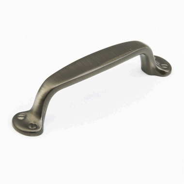 SCHAUB 5 1/8 Inch (4 Inch c-c) Country Style Pull (Antique Nickel Finish)