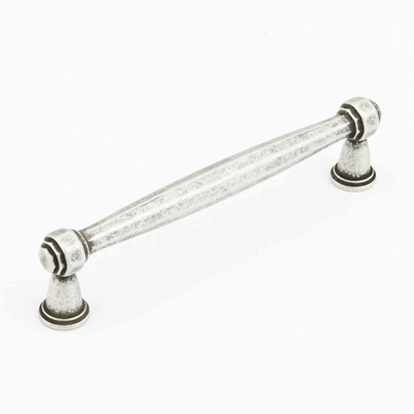 SCHAUB 5 11/16 Inch (5 Inch c-c) Firenza Cabinet Pull (Firenza Silver Finish)