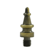 DELTANA 5/8 Inch Solid Brass Steeple Tip Cabinet Finial (Antique Brass Finish)