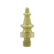 DELTANA 5/8 Inch Solid Brass Steeple Tip Cabinet Finial Polished Brass Finish